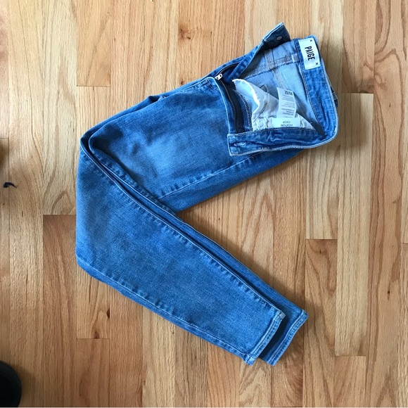 PAIGE Paige Hoxton Crop Jeans in Cavana Wash in Pristine Condition - Picture 2 of 8
